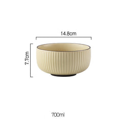 Wind Simple Bowl And Plate Combination Tableware And Tableware