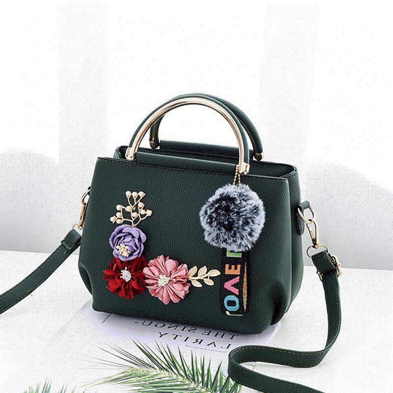 Shoulder Bag Women Tattoo Flower Handbags New Flower Hand Ladies Bags