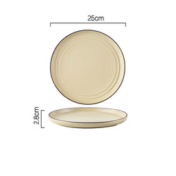 Wind Simple Bowl And Plate Combination Tableware And Tableware