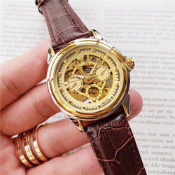 Leisure man belt mechanical watch