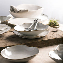 Irregular ceramic tableware