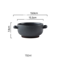 Wind Simple Bowl And Plate Combination Tableware And Tableware