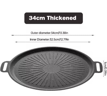 Household Non Stick Pot Wheat Rice Stone Barbecue Plate