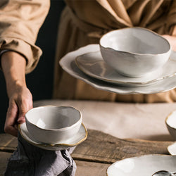 Irregular ceramic tableware