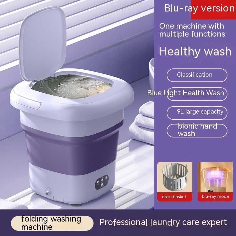 Mini Folding Washing Machine Small Household Automatic Washing Machine