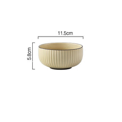 Wind Simple Bowl And Plate Combination Tableware And Tableware