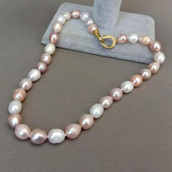 Natural Freshwater Thread Pearl Irregular Shaped Necklace