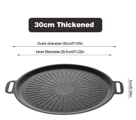 Household Non Stick Pot Wheat Rice Stone Barbecue Plate