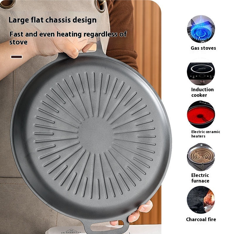 Household Non Stick Pot Wheat Rice Stone Barbecue Plate