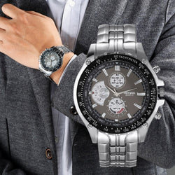 Original Men's Watches Stainless Steel  Luminous Calendar Display Quartz Watch For Men Fashion Sports Man Watch